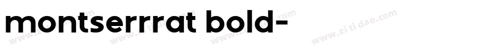 montserrrat bold字体转换